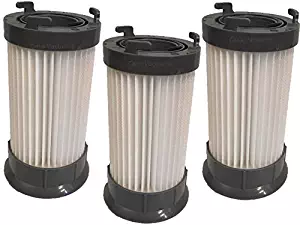 3 Eureka DCF-4 DCF-18 Washable & Reusable Long-Life Vacuum Filter; Replaces Eureka GE DCF1 DCF4 DCF18 Part # 62132 63073 61770 3690 18505 28608-1 28608B-1, by Casa Vacuums