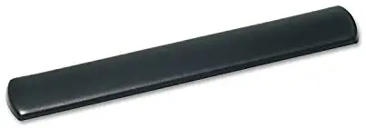 3M WR310LE Gel Wrist Rest for Keyboard, Leatherette Cover, Antimicrobial, Black