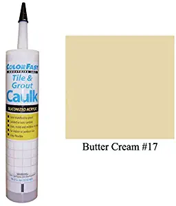 Color Fast Caulk Matched to Custom Building Products (Butter Cream Unsanded)