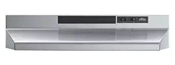Broan F402404 Two-Speed Four-Way Convertible Range Hood, 24-Inch, Stainless Steel