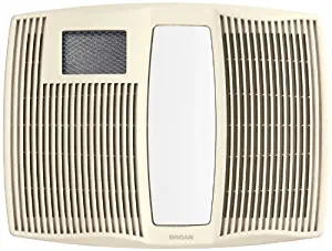 Broan QTX110HL Ultra Silent Series Bath Fan with Heater and Light (Renewed)