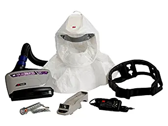 3M PAPR Respirator, Versaflo Powered Air Purifying Respirator Kit, TR-600-ECK, Easy Clean, Disposable Hood, Pharmaceutical, Food Safety, Painting, and Lead Battery Manufacturing Recycling