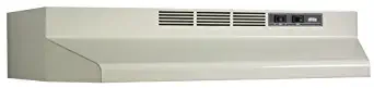 Broan 413002 Ductless Range Hood Insert with Light, Exhaust Fan for Under Cabinet, Bisque White, 30"