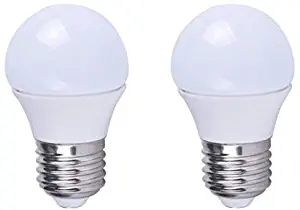 Grimaldi Lighting LED Bulb, Vibration Resistant Garage Door Bulb, 400 Lumens, 5 Watts, 2 Pack, Pure White (5000K), A15 Style Bulb, Not Dimmable, 40W Equivalent