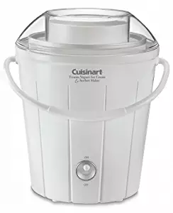 Cuisinart ICE-25 Classic Frozen Yogurt, Ice Cream & Sorbet Maker, White