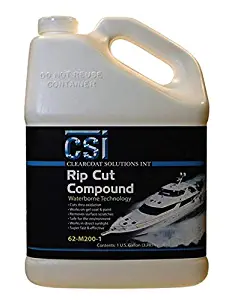 CSI Rip Cut Marine Compound (Gallon)- Professional Grade Compound for use on Gel Coat/Fiberglass Boats and RV's