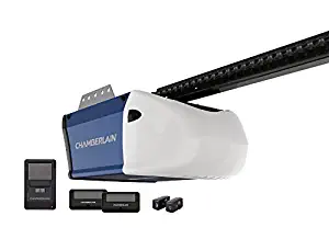 Chamberlain PD512 Garage Door Opener, ½ HP, Durable Chain Drive Operation, Includes 2-1 Button Remotes, Wall Control Panel