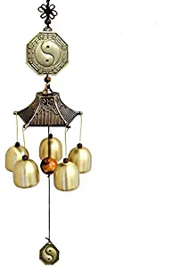 Brian Watt Yin and Yang Wind Chimes Indoor and Outdoor Home Decoration