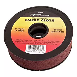 Forney 71806 Emery Cloth, 320-Grit, 1-Inch-by-10-Yard Bench Roll