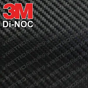 3M CA-1170 DI-NOC GLOSS BLACK CARBON FIBER 4ft x 5ft (20 Sq/ft) Flex Vinyl Wrap Film