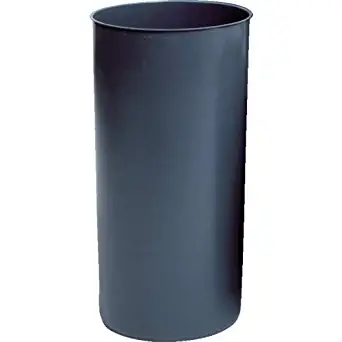 Rubbermaid 3550 GRA 12-1/8 gallon Capacity, 12" Diameter x 27-1/4" Height, Gray Color, LLDPE Round Rigid Liner