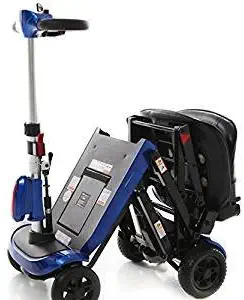 Solax Mobility Genie+ Automatic Folding Scooter 4-Wheel, Blue