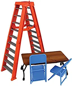 Wrestling Ultimate Ladder & Table Playset (Orange) - Ringside Collectibles Exclusive WWE Toy Action Figure Accessory Pack
