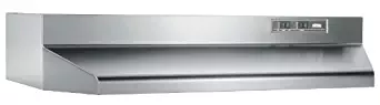 Broan 402404 ADA Capable Under-Cabinet Range Hood, 24-Inch, Stainless Steel