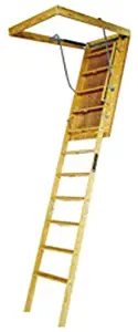 Louisville Ladder 30 by 60-Inch Big Boy Attic Ladder, 8-10-Foot Ceiling Height, 350-Pound Capacity, L305P