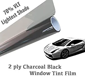 The Online Liquidator 30" x25' feet Black Window Tint Film Roll - Lightest Shade 70% VLT for Car and Residential Privacy Glass Easy DIY