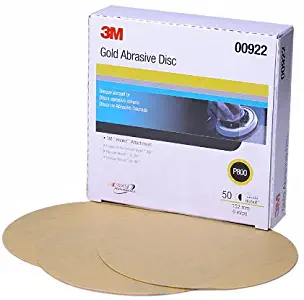 3M 00922 Hookit Gold 6" P800A Grit 216U Paper Disc