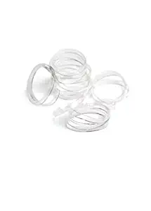 Goody Classics Hair Elastic, Mini Polybands Crystal Clear, 75 Count (Pack of 3)