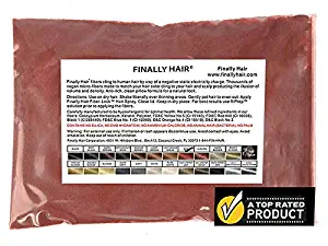 Finally Hair Fibers Refill Bag - 56 Grams of Premium Hair Loss Concealer in a Refill Bag (Red)