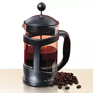 Mr. Coffee 28 Oz French Press extracts natural oils in coffee bean dishwasher safe sleek and modern design (92303.02)