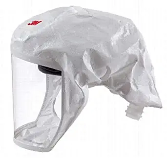 3M Safety S-133L-5 Versaflo Headcover with Integrated Head Suspension, White, Medium/Large (Case of 5)