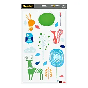 Scotch Expressions Decals, Assorted Decals - Animals & Plants, Sheet Size 8 1/2 x14
