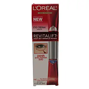 L'Oreal Paris RevitaLift Deep-Set Wrinkle Repair 24-Hour Eye Duo, 0.2-Fluid Ounce