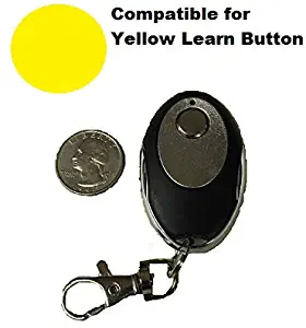 Craftsman Garage Door Opener Key Chain 1B Remote Transmitter Yellow Learn Button