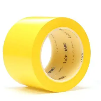 1/rL 3M 471 Yellow 4 in x 36yd Vinyl Tape 03131