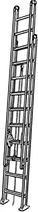 Werner, D520-2, Extension Ladder, Aluminum, 20 Ft, Iaa