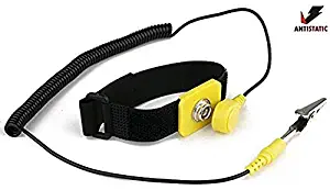 iMBAPrice Anti-Static Adjustable Grounding Wrist Strap Components Black, Yellow