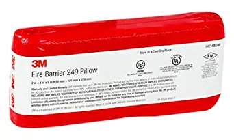 3M Fire Barrier Pillows FB249, Small, 2 in x 4 in x 9 in, 24/case