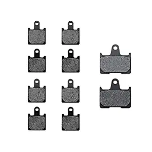 KMG Front + Rear Brake Pads for 2006-2011 Kawasaki ZX14 Ninja ZX1400 - Non-Metallic Organic NAO Brake Pads Set