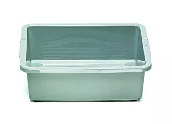Rubbermaid Commercial 3349 4-5/8-Gallon Capacity, 20" Length x 15" Width x 5" Height, Gray Color, High-Density Polyethylene Bus and Utility Box