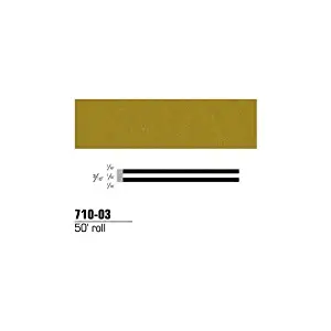 3M Scotchcal 71003 Gold Metallic Striping Automotive Tape - 3/16 in Width x 2 mil Thick [PRICE is per ROLL]