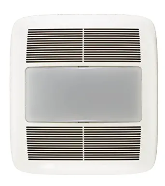 Broan-NutoneQTXEN080FLTUltra-Silent Ventilation Fan, Quiet Exhaust Fan and Light for Bathroom and Home, ENERGY STAR Certified, 36-Watt Fluorescent Light, 0.3
