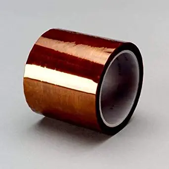 3M 5413 Polyimide Film Electrical Tape, 36 yds Length x 1/4" Width, Amber