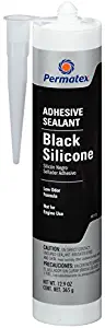 Permatex 81173 Black Silicone Adhesive Sealant, 12.9 oz