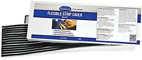 Eastwood 2 Lbs Flexible Strip Caulk Bk Seals-Out Moisture and Debris from Irregular Areas Non-Hardening & Paintable