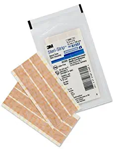 3M Steri-Strip Blend Tone Skin Closures (Non-reinforced) - 1/2" x 4" - 6 strip envelope - - Box of 50