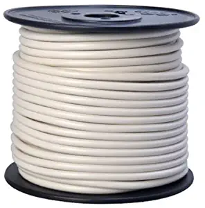 Southwire 55671923 Primary Wire, 10-Gauge Bulk Spool, 100-Feet, White