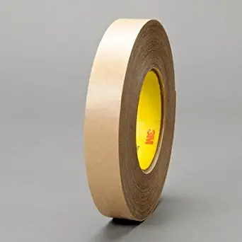 3M 9485PC Clear Transfer Tape - 1 in Width x 5 mil Thick - Densified Kraft Paper Liner - 63477 [PRICE is per ROLL]