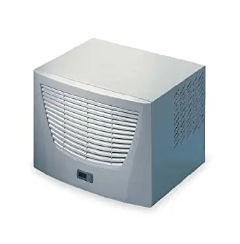 Rittal 3384500 Light Grey Top Therm Roof Mounted Air Conditioner with Comfort Controller, 23-1/2" Width x 16-21/64" Height x 18-11/16" Depth, 5191 BTU, 230 V, 50/60 Hz