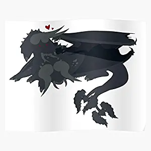 Valentines Hunter World Diablos Black Monster Fanart Day S Poster Gift for Home Decor Wall Art Print Poster