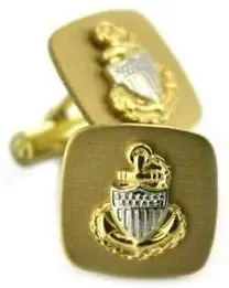 US Army Uniform Genuine U.S. Coast Guard Cuff Links: E7 CPO