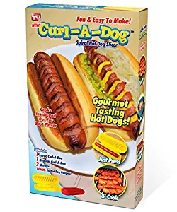 Curl-A-Dog BBQ Spiral Grilling Hot Dog Sausage Slicers