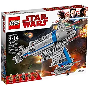 LEGO Star Wars Episode VIII Resistance Bomber 75188 Building Kit (780 Piece)