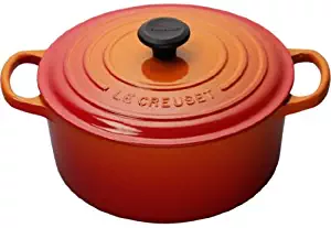 Le Creuset Signature Enameled Cast-Iron 9-Quart Round French (Dutch) Oven, Flame