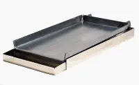 Rocky Mountain UGT-MC12 2-Burner Comml Griddle With Grease Tray - 12inch X 24inch