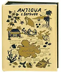Antigua & Barbuda Map Embossed Photo Album 100 Photos / 4x6